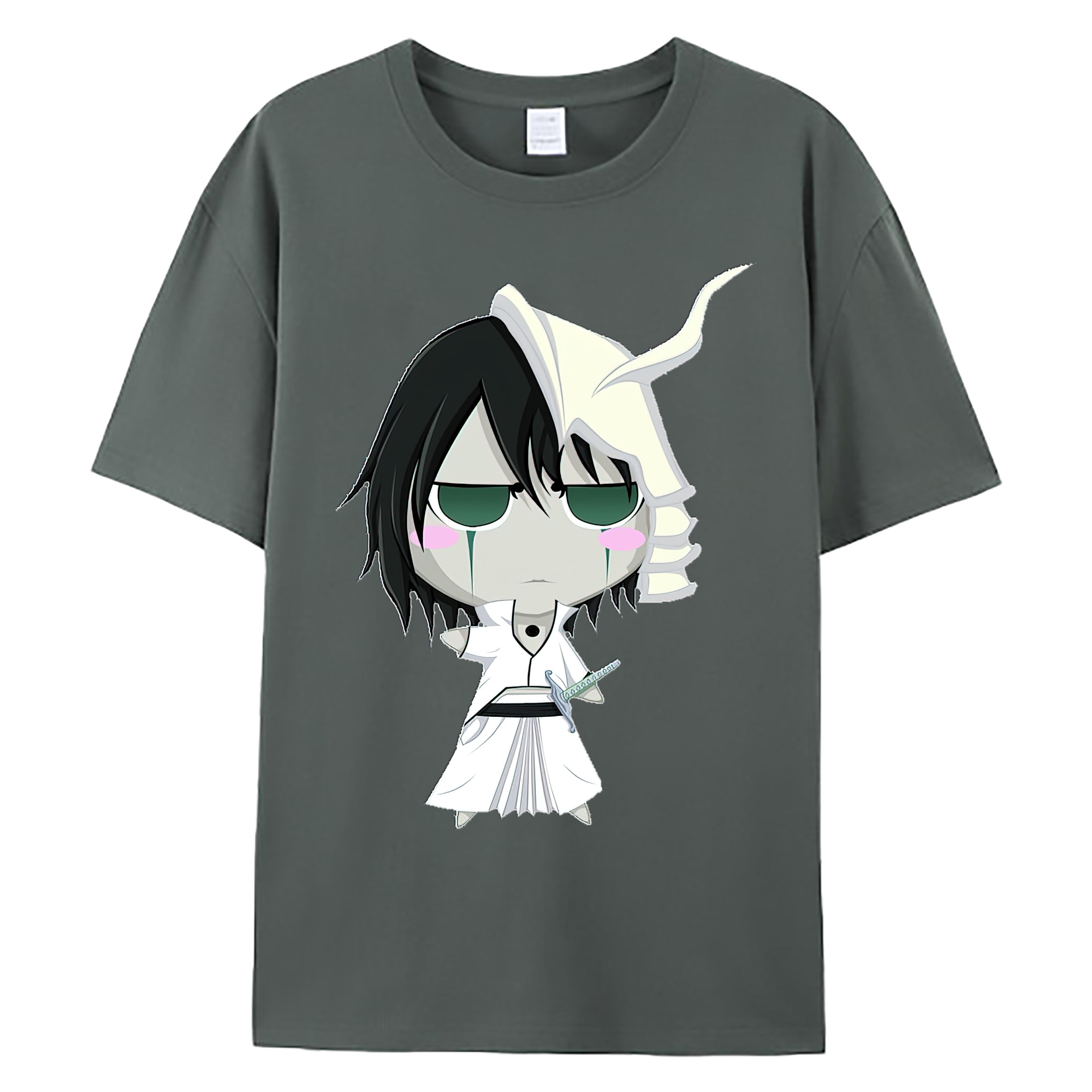 （画像用） ブリーチ ウルキオラ·シファー BLEACH Ulquiorra cifer 綿100％ メンズ半袖Tシャツ｜肌触りやわらか＆通気性